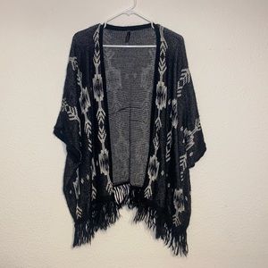 Tillys Black Tribal Cardigan
